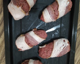 Foto del paso 7 de la receta: Carne y chile relleno de queso con tocino