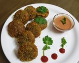 A picture of step 5 of Roti cutlet.