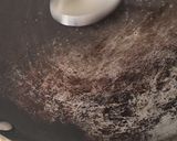 A picture of step 8 of Luchi and Cholar Dal.