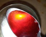 A picture of step 2 of 3 colour Jame shiri drink.
