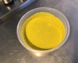 Une image de l'étape 6 de Filets de cabillaud aux épices, crème de curcuma et tomates séchées.
