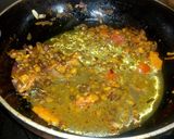 A picture of step 7 of Kala chana pulao with makhmali paneer.