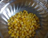 A picture of step 1 of Corn bhel.
