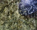 A picture of step 2 of Tuwon shinkafa and miyan yakuwa.