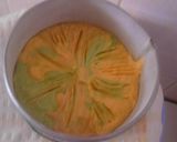 A picture of step 9 of Marbled,supermoist passion cake.