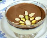 A picture of step 6 of No bake Chocolate cheese cake.