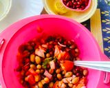 A picture of step 3 of Peanuts chaat.