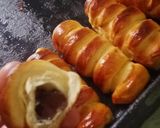 صورة لخطوة 5 من وصفة بريوش قطني محشي شوكولا😋🥐🍫