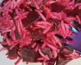 Une image de l'étape 5 de Salade de riz basmati et betterave rouge.