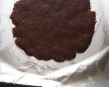 A picture of step 7 of Chocolate vermicilli coconut swiss roll.