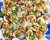 Hình bước làm 2 của món Sò lông nướng mỡ hành