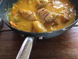 Pollo con salsa de mango