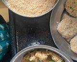 A picture of step 3 of Bread potato Dahi vada.