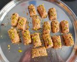 A picture of step 4 of Kaju Pista Roll.