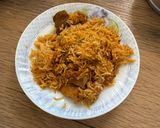 A picture of step 4 of Chicken Biryani in cooker.
