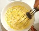 A picture of step 2 of Besan laddu.