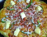 আলু-গাজরের পিজ্জা (Potato Carrot Pizza Recipe in Bengali) রেসিপির ধাপ 5 ছবি