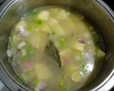 A picture of step 2 of Leek and Potato Soup.