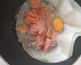A picture of step 4 of Brick Tuna and Smoked Salmon Wrap.