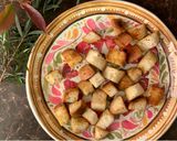 A picture of step 4 of Herbed croutons.