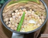 A picture of step 1 of Moong dal (lentil) and chickpea roll (chila).