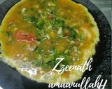 A picture of step 2 of Capsi Omelette or Green Omelette.