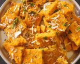 A picture of step 3 of Jowar bhakri with vegetable zunka wadi.