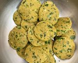 A picture of step 2 of Barley Flour { JAU } Masala Bhakari.