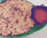 A picture of step 2 of Besan chilla.