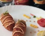 A picture of step 6 of Chicken cutlet roll with sauce.