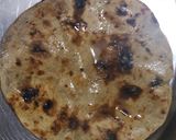 A picture of step 4 of Bajra roti.