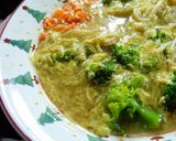Foto langkah ke 7 dari resep Brokoli siram telur dan jamur enoki.