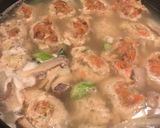 A picture of step 5 of Chicken ball Stew (Japanese Nabe).