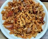 A picture of step 3 of Masala pasta.