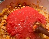 A picture of step 3 of Creamy Tomato, Tortellini, Sausage and Kale Soup.