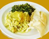 A picture of step 6 of Turnip mor kuzhambu (Turnip in buttermilk sauce).