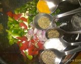 A picture of step 2 of Oats chilla.