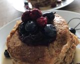 Foto del paso 3 de la receta: Pancakes 🥞 de mantequilla de maní y avena 🤍🤍