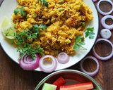 A picture of step 8 of Aloo Matar Pulao.