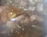 A picture of step 2 of Mutton/beef/chicken pulav😊(rice cook with mutton stock).
