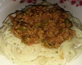 A picture of step 7 of Spaghetti and mince meat #Mykidsfavouritedishcontest.