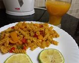 A picture of step 8 of Pasta, spiral.