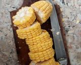 A picture of step 1 of Sweet and Spicy Squid, Shrimp, and Corn.