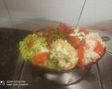 A picture of step 11 of Italian sizzler with spinach, pineapple pasta.