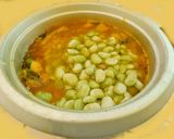 A picture of step 4 of Masoor dal lima beans rice.