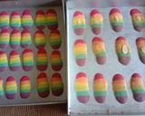 Foto langkah ke 4 dari resep Lidah kucing rainbow.