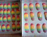 Foto langkah ke 4 dari resep Lidah kucing rainbow.