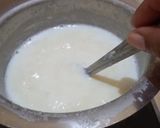 A picture of step 2 of Coconut kheer.