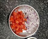 A picture of step 1 of Masala Papad.