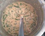 A picture of step 1 of Spring onion oats chilla.